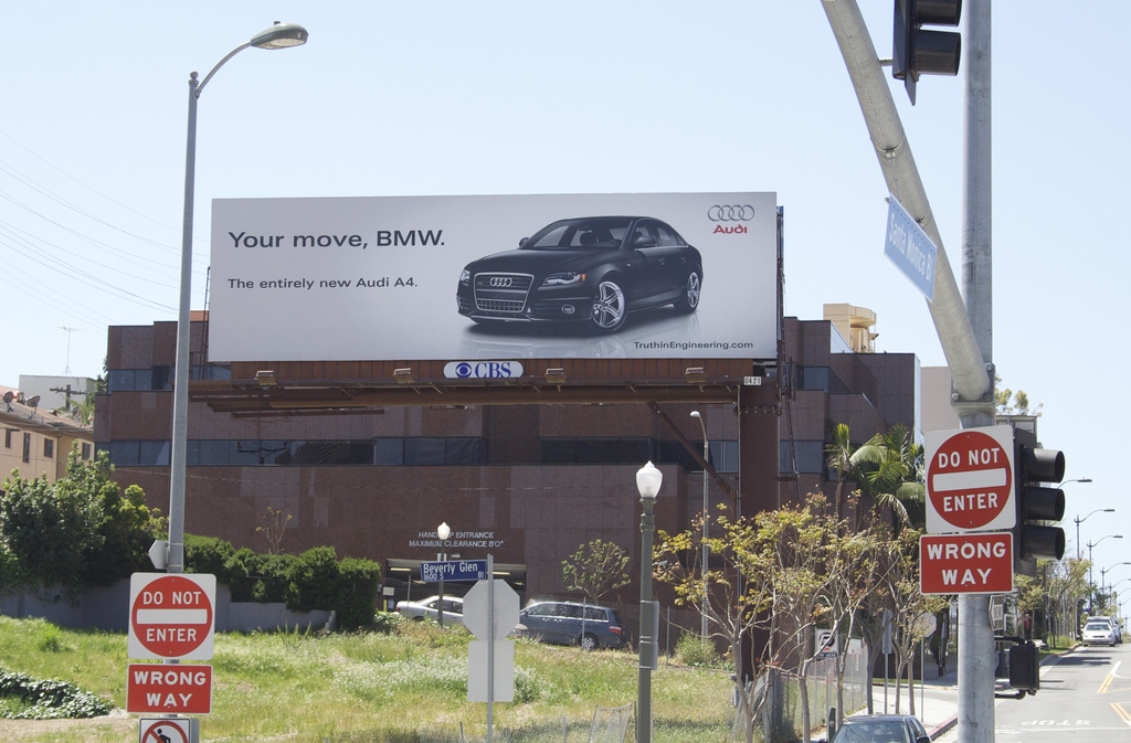 The Billboard Battle Of Bmw Vs Audi