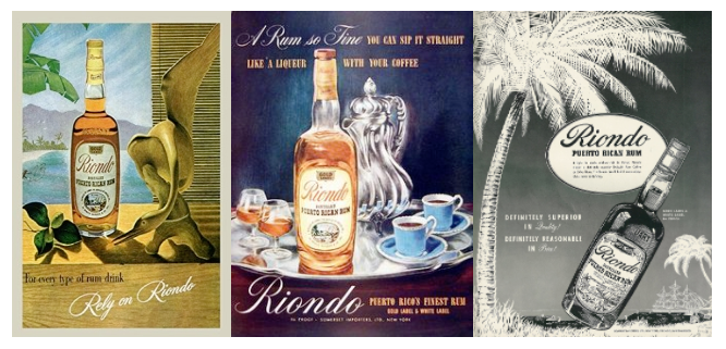 Vintage Riondo Rum Ads