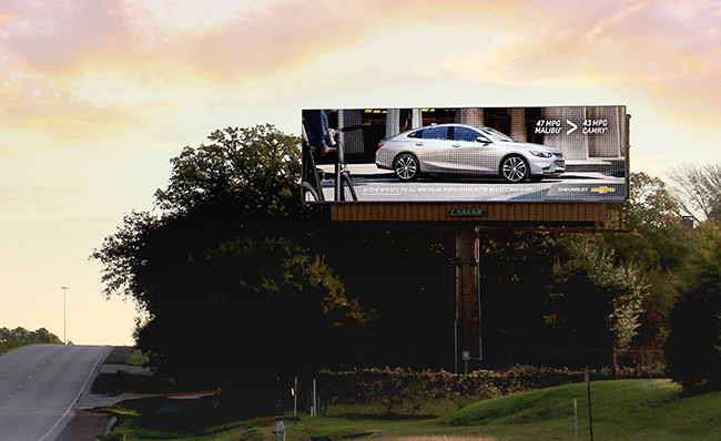 Billboards Recognize Vehicles