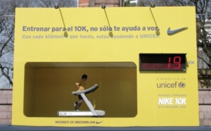 Nike Unicef Treadmill Billboard