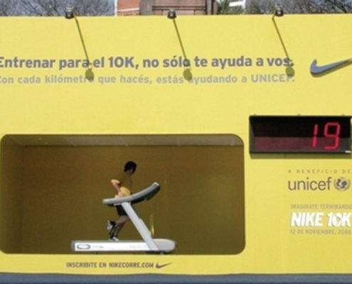 Nike Unicef Treadmill Billboard