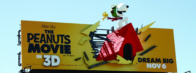 Peanuts Movie 3D Billboard