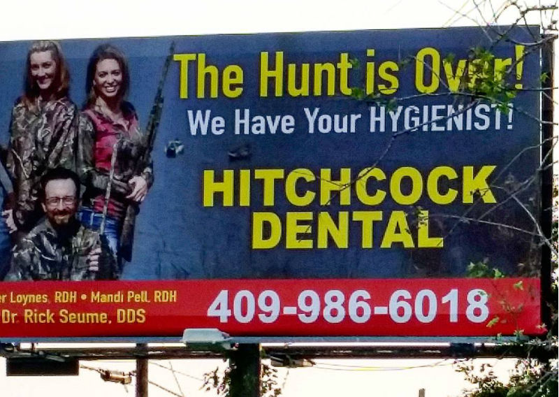 Hitchcock Dental Advertising Fail