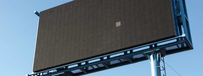 blank digital billboard