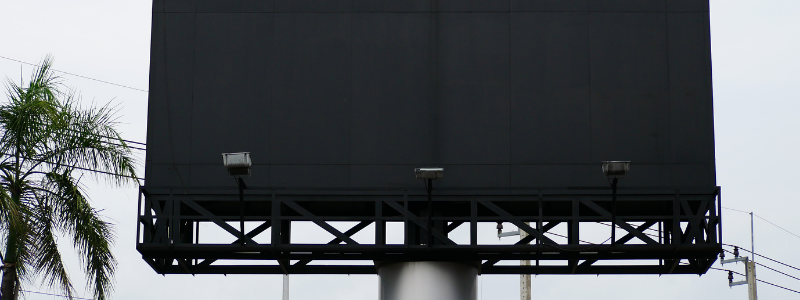 black screen billboard