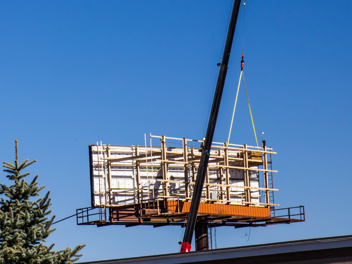 how are billboards put up