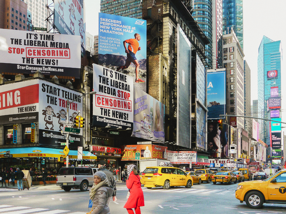 advertistements downtown NYC